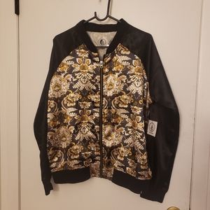 Gorgeous satin bomber jacket